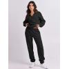 imageANRABESS Women 2 Piece Outfits Sweatsuit Oversized Half Zip Sweatshirt Jogger Sweatpants Tracksuit Lounge Set 2025 ClothesBlack