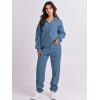 imageANRABESS Women 2 Piece Outfits Sweatsuit Oversized Half Zip Sweatshirt Jogger Sweatpants Tracksuit Lounge Set 2025 ClothesBlue