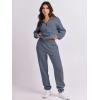 imageANRABESS Women 2 Piece Outfits Sweatsuit Oversized Half Zip Sweatshirt Jogger Sweatpants Tracksuit Lounge Set 2025 ClothesDark Grey