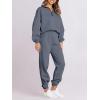 imageANRABESS Women 2 Piece Outfits Sweatsuit Oversized Half Zip Sweatshirt Jogger Sweatpants Tracksuit Lounge Set 2025 ClothesDark Grey