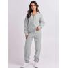 imageANRABESS Women 2 Piece Outfits Sweatsuit Oversized Half Zip Sweatshirt Jogger Sweatpants Tracksuit Lounge Set 2025 ClothesGrey