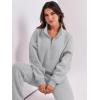 imageANRABESS Women 2 Piece Outfits Sweatsuit Oversized Half Zip Sweatshirt Jogger Sweatpants Tracksuit Lounge Set 2025 ClothesGrey