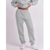 imageANRABESS Women 2 Piece Outfits Sweatsuit Oversized Half Zip Sweatshirt Jogger Sweatpants Tracksuit Lounge Set 2025 ClothesGrey