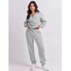 imageANRABESS Women 2 Piece Outfits Sweatsuit Oversized Half Zip Sweatshirt Jogger Sweatpants Tracksuit Lounge Set 2025 ClothesGrey