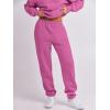 imageANRABESS Women 2 Piece Outfits Sweatsuit Oversized Half Zip Sweatshirt Jogger Sweatpants Tracksuit Lounge Set 2025 ClothesHot Pink