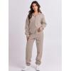 imageANRABESS Women 2 Piece Outfits Sweatsuit Oversized Half Zip Sweatshirt Jogger Sweatpants Tracksuit Lounge Set 2025 ClothesLight Khaki