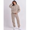 imageANRABESS Women 2 Piece Outfits Sweatsuit Oversized Half Zip Sweatshirt Jogger Sweatpants Tracksuit Lounge Set 2025 ClothesLight Khaki