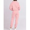 imageANRABESS Women 2 Piece Outfits Sweatsuit Oversized Half Zip Sweatshirt Jogger Sweatpants Tracksuit Lounge Set 2025 ClothesLight Pink