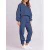 imageANRABESS Women 2 Piece Outfits Sweatsuit Oversized Half Zip Sweatshirt Jogger Sweatpants Tracksuit Lounge Set 2025 ClothesNavy Blue
