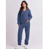 imageANRABESS Women 2 Piece Outfits Sweatsuit Oversized Half Zip Sweatshirt Jogger Sweatpants Tracksuit Lounge Set 2025 ClothesNavy Blue