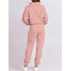 imageANRABESS Women 2 Piece Outfits Sweatsuit Oversized Half Zip Sweatshirt Jogger Sweatpants Tracksuit Lounge Set 2025 ClothesOrange Pink