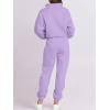 imageANRABESS Women 2 Piece Outfits Sweatsuit Oversized Half Zip Sweatshirt Jogger Sweatpants Tracksuit Lounge Set 2025 ClothesPurple