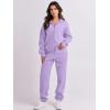 imageANRABESS Women 2 Piece Outfits Sweatsuit Oversized Half Zip Sweatshirt Jogger Sweatpants Tracksuit Lounge Set 2025 ClothesPurple