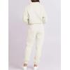 imageANRABESS Women 2 Piece Outfits Sweatsuit Oversized Half Zip Sweatshirt Jogger Sweatpants Tracksuit Lounge Set 2025 ClothesWhite