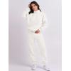 imageANRABESS Women 2 Piece Outfits Sweatsuit Oversized Half Zip Sweatshirt Jogger Sweatpants Tracksuit Lounge Set 2025 ClothesWhite