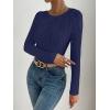 imageANRABESS Women Long Sleeve Tops Slim Fitted Business Casual Shirts Rib Textured TShirts 2025 Fall Outfits Dressy Work BlouseNavy Blue