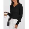imageANRABESS Womens 100 Wool Sweaters V Neck Long Sleeve Work Business Casual Basic Pullover Sweater Tops 2025 Fall OutfitsBlack