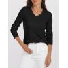 imageANRABESS Womens 100 Wool Sweaters V Neck Long Sleeve Work Business Casual Basic Pullover Sweater Tops 2025 Fall OutfitsBlack