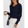 imageANRABESS Womens 100 Wool Sweaters V Neck Long Sleeve Work Business Casual Basic Pullover Sweater Tops 2025 Fall OutfitsNavy Blue