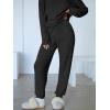 imageANRABESS Womens 2 Piece Lounge Pajama Sets Casual Ribbed Knit V Neck Long Sleeve Jogger Pants Matching Set 2025 Fall OutfitsBlack