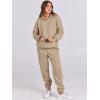 imageANRABESS Womens 2 Piece Outfits Sweatsuits Oversized Zip Up Sweatshirt Jogger Sweatpants Tracksuit Sweat Lounge Matching SetLight Khaki