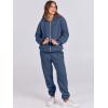 imageANRABESS Womens 2 Piece Outfits Sweatsuits Oversized Zip Up Sweatshirt Jogger Sweatpants Tracksuit Sweat Lounge Matching SetNavy Blue