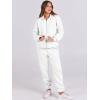imageANRABESS Womens 2 Piece Outfits Sweatsuits Oversized Zip Up Sweatshirt Jogger Sweatpants Tracksuit Sweat Lounge Matching SetWhite