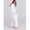 imageANRABESS Womens 2 Piece Outfits Sweatsuits Oversized Zip Up Sweatshirt Jogger Sweatpants Tracksuit Sweat Lounge Matching SetWhite