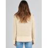 imageANRABESS Womens 2025 Fall Waffle Sweaters Long Sleeve Thumbhole Casual Knitted Side Zipper Pullover Sweaters TopBeige