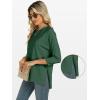imageANRABESS Womens 34 Length Sleeve Tops Loose Fit Tunic Shirts Oversized Spring Summer Casual Crew Neck Basic Boxy TeeDeep Green