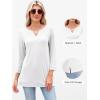 imageANRABESS Womens 34 Length Sleeve Tops V Neck Basic Tee Shirts 2025 Spring Summer Dressy Casual Tunic Blouses OutfitsWhite