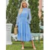 imageANRABESS Womens Fall Vacation Guest Dress 2025 Long Sleeve Mock Neck Mesh Floral Boho Flowy Casual Tea Party Midi DressesBlue