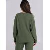 imageANRABESS Womens Fuzzy Fleece Pajama Sets 2 Piece Outfits Long Sleeve Top Wide Leg Pants Lounge Matching Set 2025 Fall WinterLawn Green