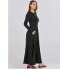 imageANRABESS Womens Long Sleeve Maxi Dress 2025 Fall Casual Button Fit ampamp Flare ALine Swing Flowy Long Dresses Winter TrendyBlack