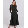 imageANRABESS Womens Long Sleeve Maxi Dress 2025 Fall Casual Button Fit ampamp Flare ALine Swing Flowy Long Dresses Winter TrendyBlack