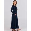 imageANRABESS Womens Long Sleeve Maxi Dress 2025 Fall Casual Button Fit ampamp Flare ALine Swing Flowy Long Dresses Winter TrendyNavy Blue