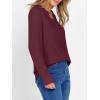 imageANRABESS Womens Long Sleeve Shirts 2025 Fall Henley Business Dressy Casual Tops V Neck Button Down TShirts Work BlousesWine Red