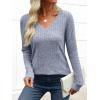 imageANRABESS Womens Long Sleeve Shirts V Neck Lightweight Sweater Tops 2025 Fall Dressy Casual Work Tunic BlouseBlue