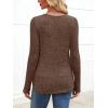 imageANRABESS Womens Long Sleeve Shirts V Neck Lightweight Sweater Tops 2025 Fall Dressy Casual Work Tunic BlouseBrown