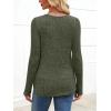 imageANRABESS Womens Long Sleeve Shirts V Neck Lightweight Sweater Tops 2025 Fall Dressy Casual Work Tunic BlouseDeep Green