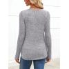 imageANRABESS Womens Long Sleeve Shirts V Neck Lightweight Sweater Tops 2025 Fall Dressy Casual Work Tunic BlouseGrey