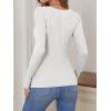 imageANRABESS Womens Long Sleeve Tops Sweetheart Neck Ribbed Knit Slim Fitted Shirts Basic Layer Tees 2025 Fall OutfitsWhite