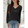 imageANRABESS Womens Long Sleeve Tunic Tops for Leggings Casual V Neck Button Shirts 2025 Fall Light Pullover Sweaters BlouseBlack