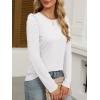imageANRABESS Womens Puff Long Sleeve Shirts Crewneck Fall Tops Basic Dressy Casual Blouses 2025 Trendy OutfitsWhite