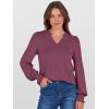 imageANRABESS Womens Puff Long Sleeve Shirts V Neck Loose TShirts Dressy Casual Work Blouses 2025 Fall Tops Trendy ClothesMauve