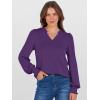 imageANRABESS Womens Puff Long Sleeve Shirts V Neck Loose TShirts Dressy Casual Work Blouses 2025 Fall Tops Trendy ClothesPurple