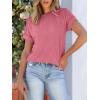 imageANRABESS Womens Short Sleeve Crewneck Shirts Ribbed Knit High Low Hem T Shirt 2025 Summer Spring Casual Tops Trendy ClothesCoral Pink