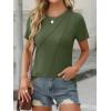 imageANRABESS Womens Summer Tops Workout Shirts Beach Vacation Outfits Business Tshirts Dressy Fashion Spring Clothes 2025Army Green