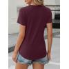 imageANRABESS Womens Summer Tops Workout Shirts Beach Vacation Outfits Business Tshirts Dressy Fashion Spring Clothes 2025Burgundy