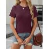 imageANRABESS Womens Summer Tops Workout Shirts Beach Vacation Outfits Business Tshirts Dressy Fashion Spring Clothes 2025Burgundy